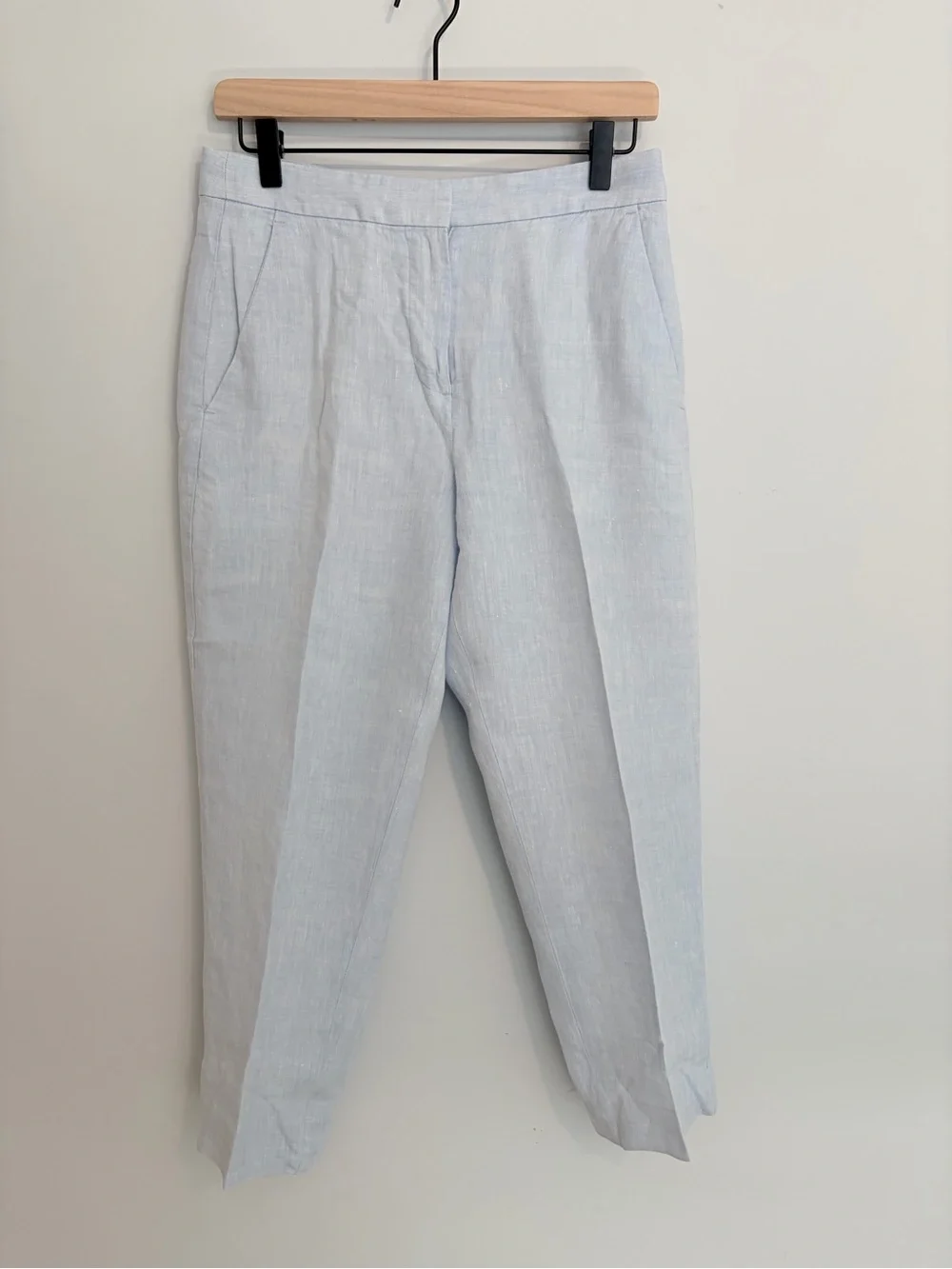 Banana Republic Light Blue Linen Blend Trousers